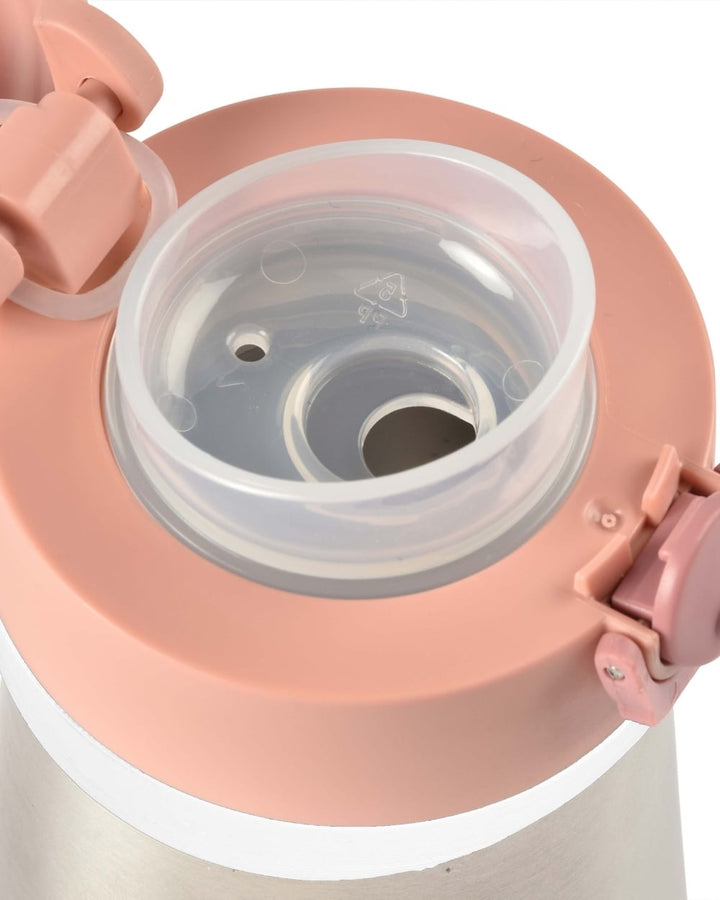 Béaba | Borraccia termica in acciaio inox con manico Rosa, 350ml