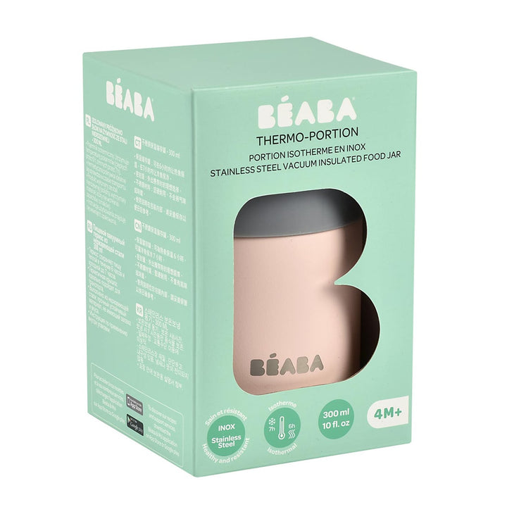 Béaba | Porta pappa termico acciaio inox Rosa, 300ml