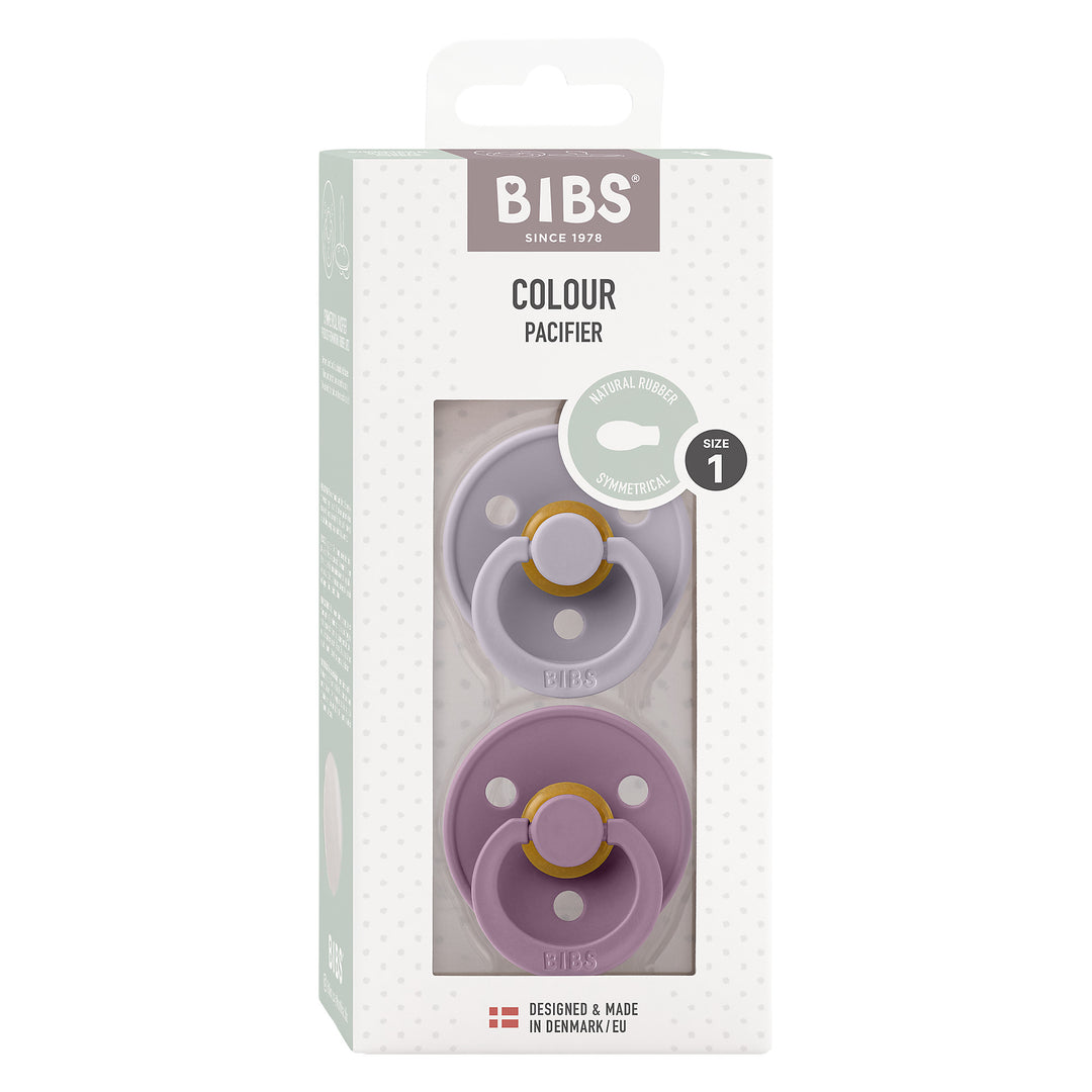 Bibs | 2 Ciucci Colour Mauve/Fossil Grey, Tettarella Gomma Simmetrica