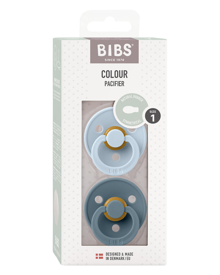 Bibs | 2 Ciucci Colour Petrol/Baby Blue, Tettarella Gomma Simmetrica