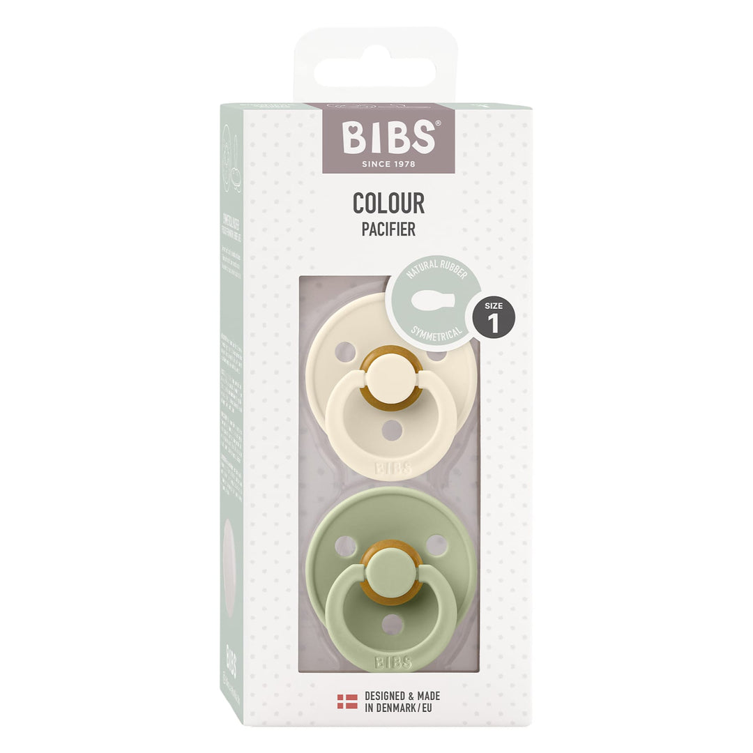 Bibs | 2 Ciucci Colour Ivory/Sage, Tettarella Gomma Simmetrica