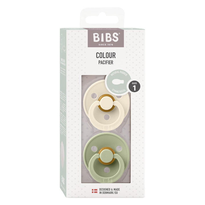 Bibs | 2 Ciucci Colour Ivory/Sage, Tettarella Gomma Simmetrica