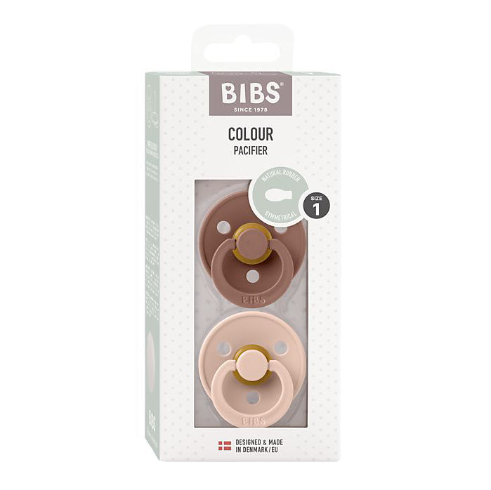Bibs | 2 Ciucci Colour Woodchuck/Blush, Tettarella Gomma Simmetrica