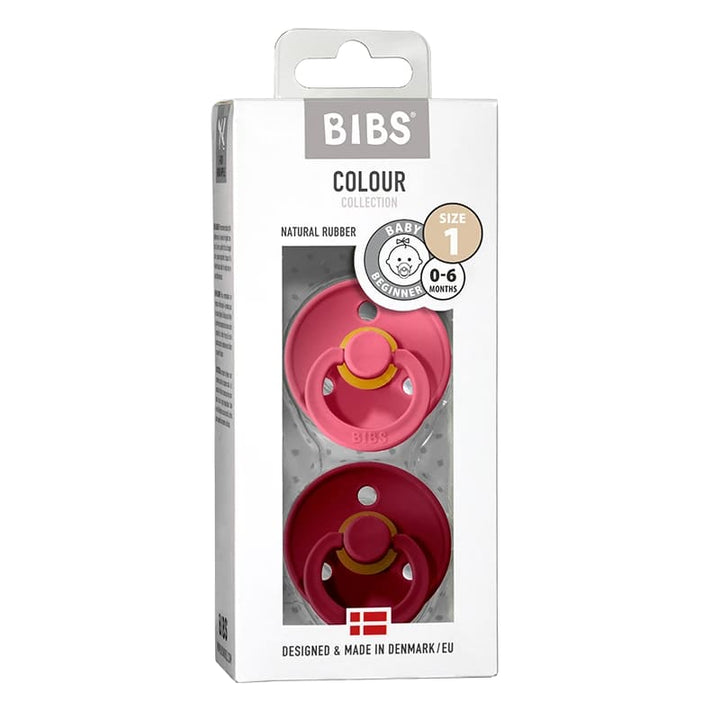 Bibs Set 2 Ciucci Coral/Ruby, Tettarella Gomma Naturale