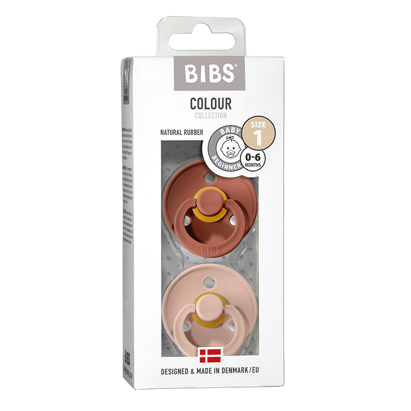 Bibs Set 2 Ciucci Woodchuck/Blush, Tettarella Gomma Naturale