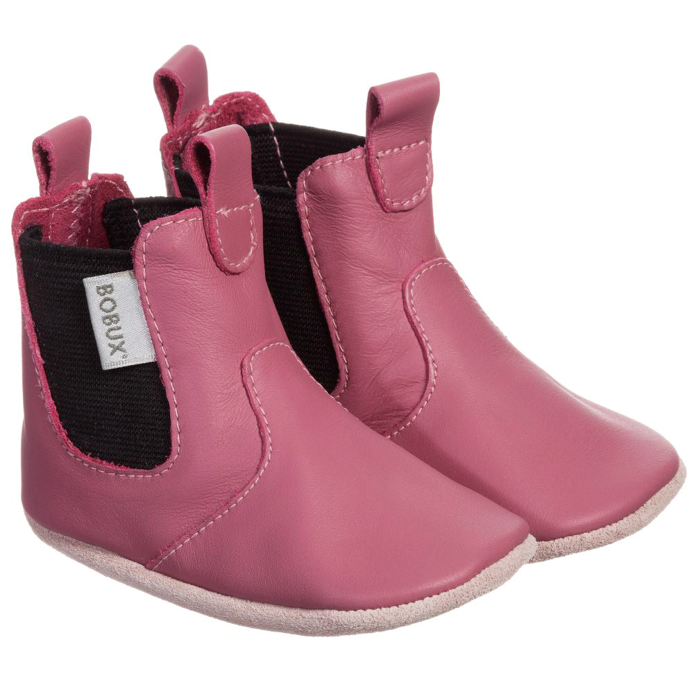 Scarpa Soft Sole Stivaletto Rosa Chelsea Pink | BOBUX Primi Movimenti