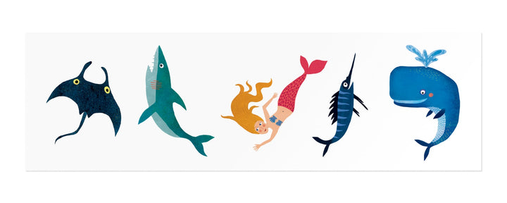 Londji | Oceano, 10 Tatuaggi temporanei per bambini