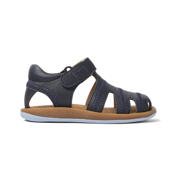 Camper | Sandali in pelle blu per bambini, Bicho First Walkers