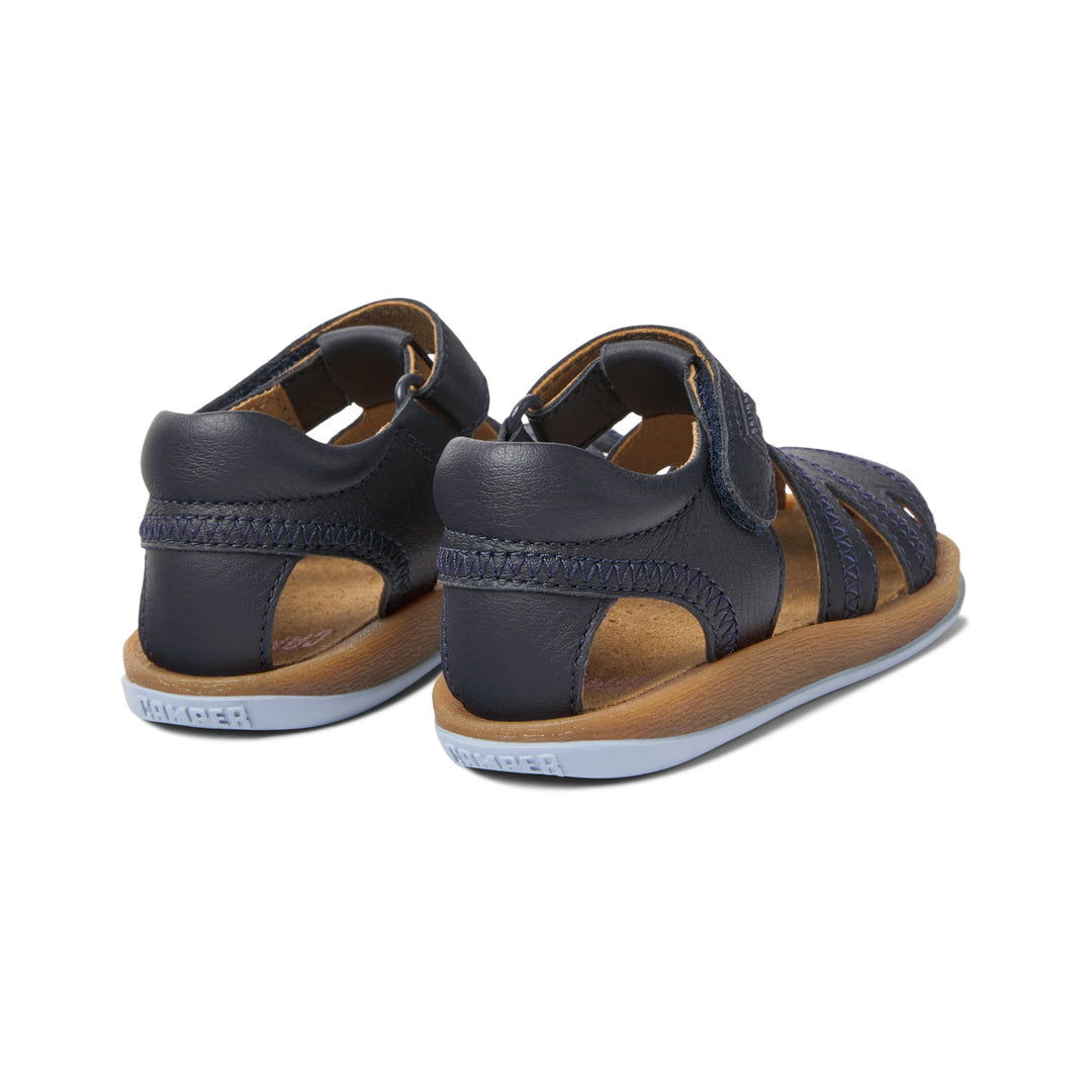 Camper | Sandali in pelle blu per bambini, Bicho First Walkers