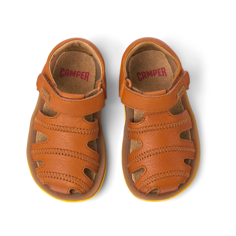 Camper | Sandali in pelle marrone per bambini, Bicho First Walkers