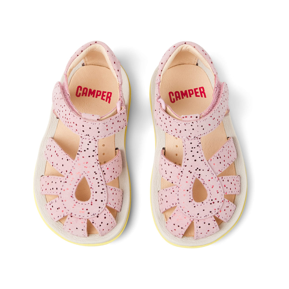 Camper | Sandali in pelle rosa per bambini, Bicho First Walkers