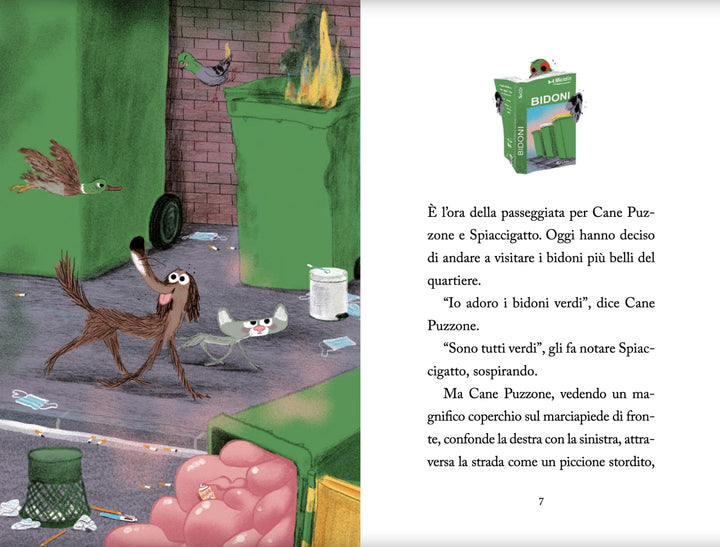 Libro Cane Puzzone e il bidone del tempo | C. Gutman, M. Boutavant