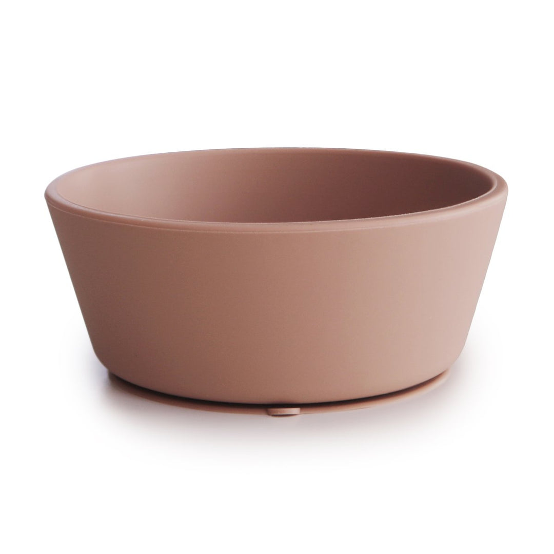 Mushie | Ciotola in Silicone con Ventosa Rosa, Suction Bowl