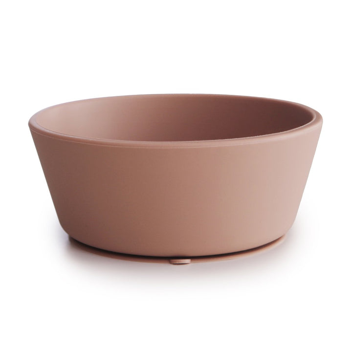 Mushie | Ciotola in Silicone con Ventosa Rosa, Suction Bowl