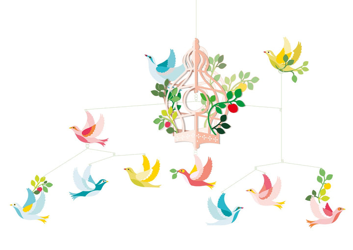 Djeco | Giostrina grande Uccelli, Birdcage Mobile