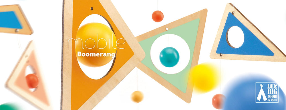 Djeco | Giostrina in legno per bambini Boomerang, Mobile