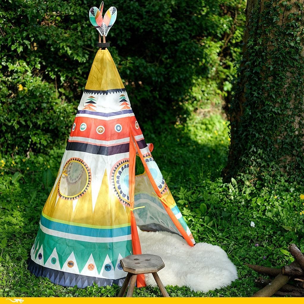 Tenda Indiani Colorata in Tessuto, Tipi (110x164cm) | Djeco DD04491