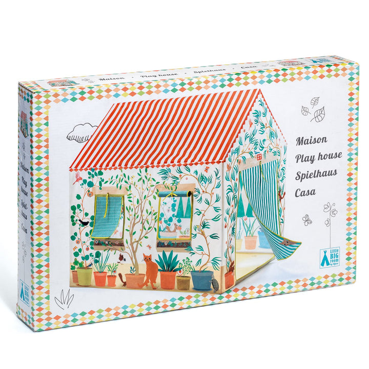 Casa Colorata, Tenda in Tessuto, Maison (100x105x75cm) | Djeco DD04492