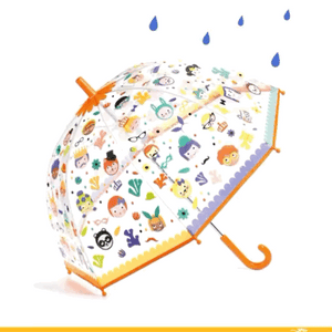 Ombrello Bambini Magico Cambia Colore Trasparente Facce Djeco DD04709