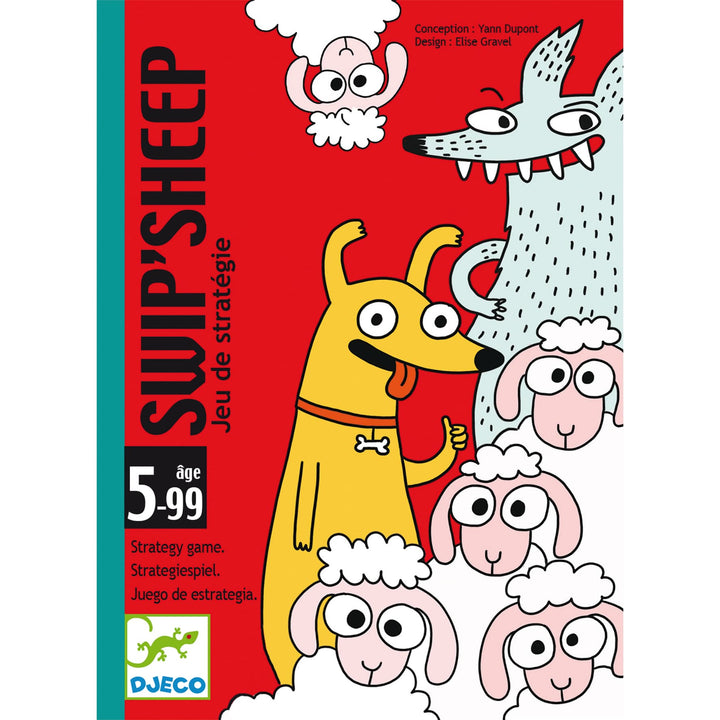 Gioco di Carte Swip'Sheep, 5-99 anni, Djeco DJ05145