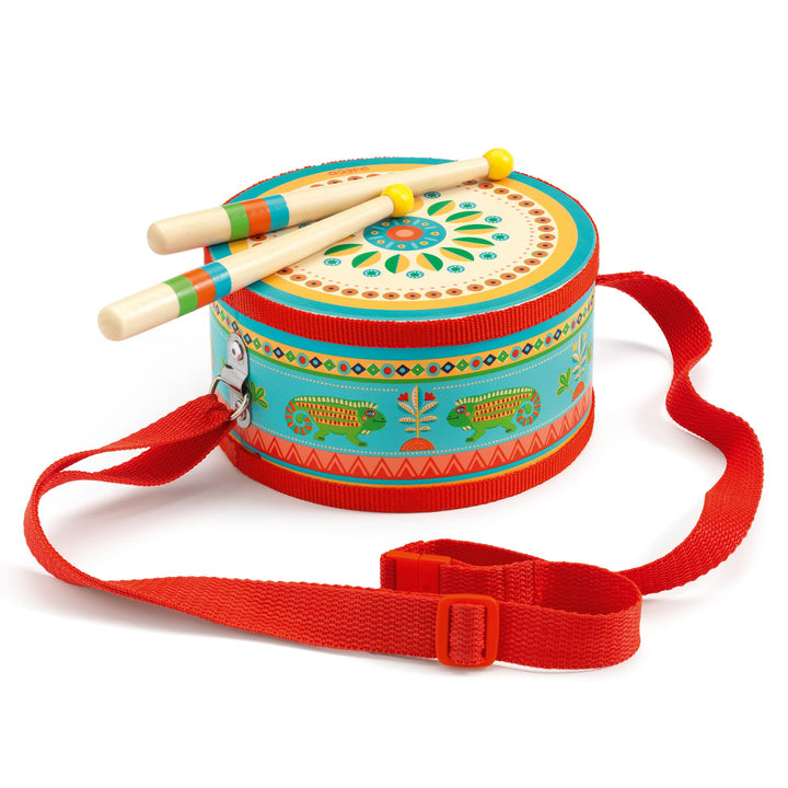 Djeco | Tamburo con Bacchette in Legno per Bambini Animambo DJ06004