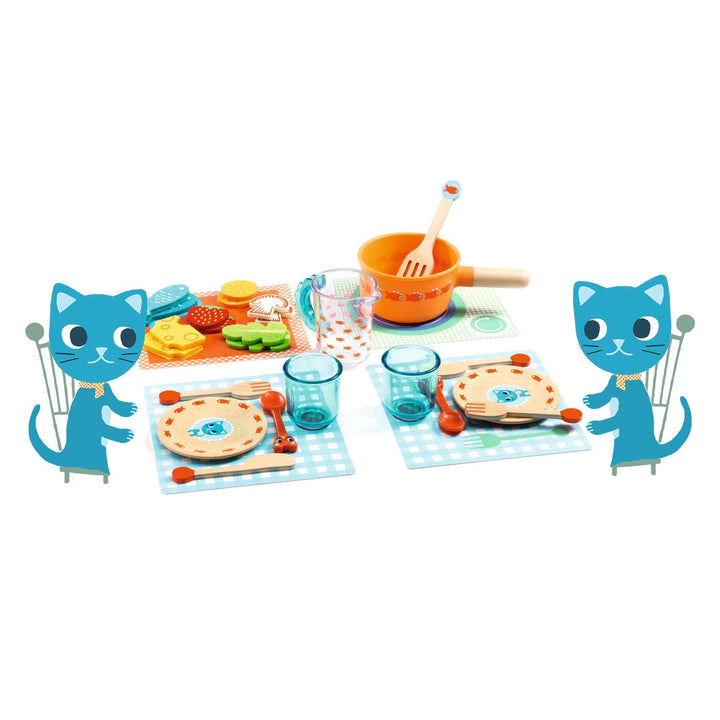 Set pranzo, A tavola con i gatti