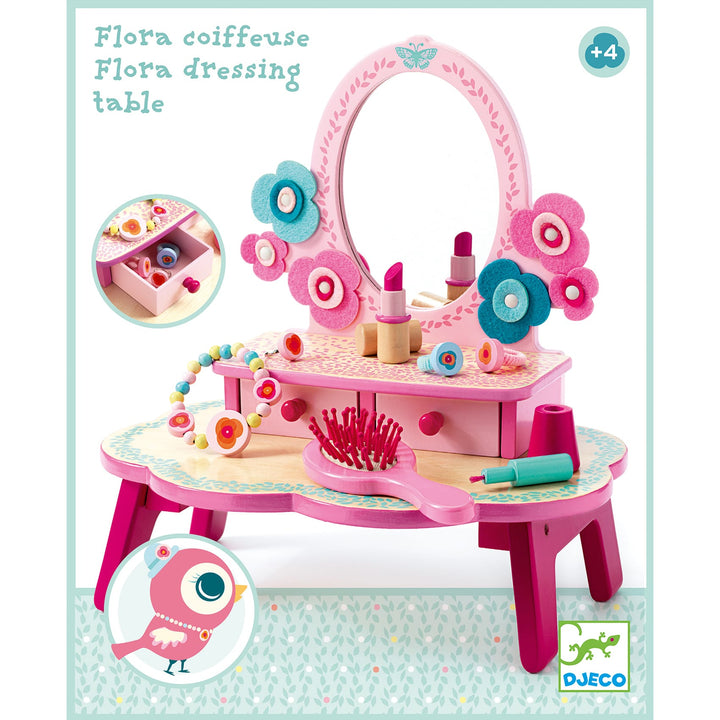 Toelette Specchiera per Bambini Flora in Legno | Djeco DJ06553