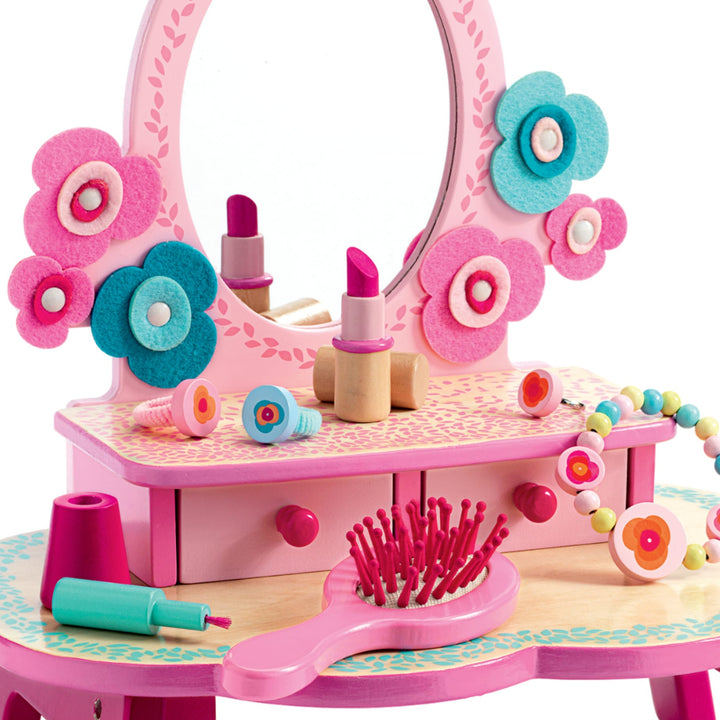 Toelette Specchiera per Bambini Flora in Legno | Djeco DJ06553