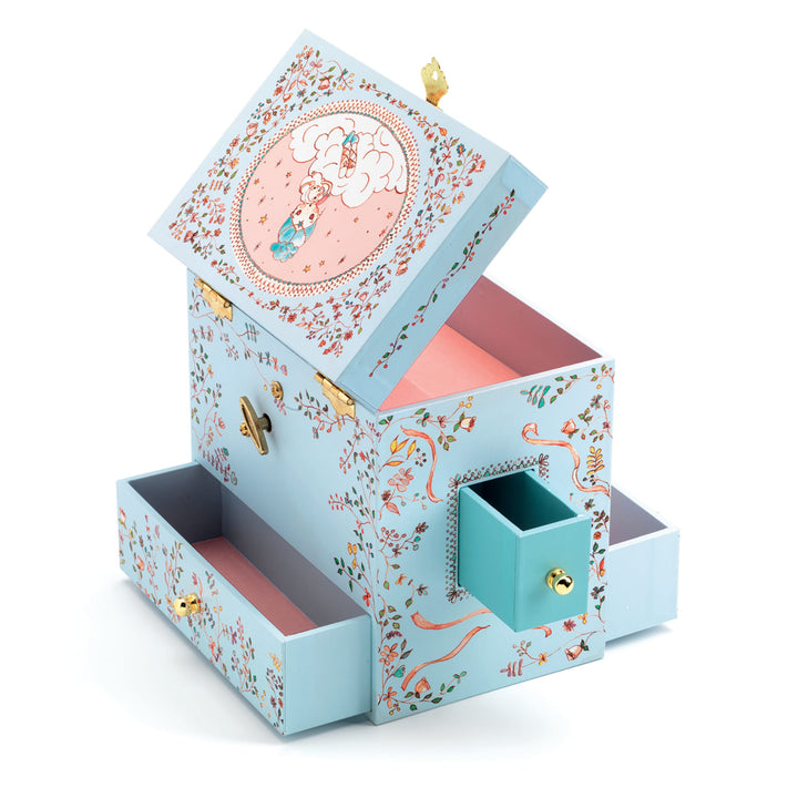 Scatola Musicale Portagioie Grande - Carillon Ballerina, Djeco DJ06591