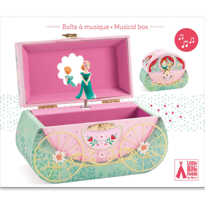 Scatola Musicale Portagioie Carillon Principessa Carrozza | Djeco DJ06604
