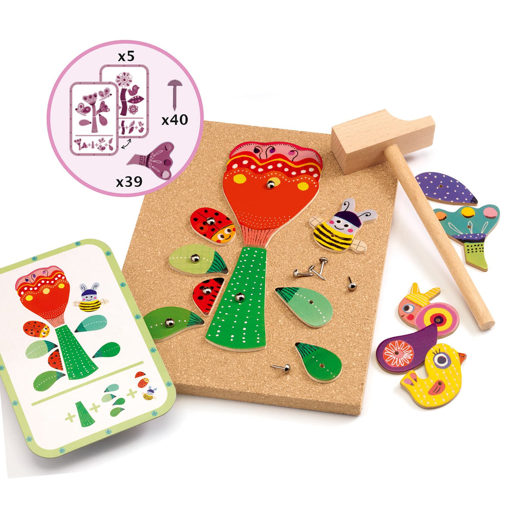 Djeco | Gioco costruzione in legno Tap Tap Giardino