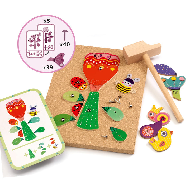 Djeco | Gioco costruzione in legno Tap Tap Giardino