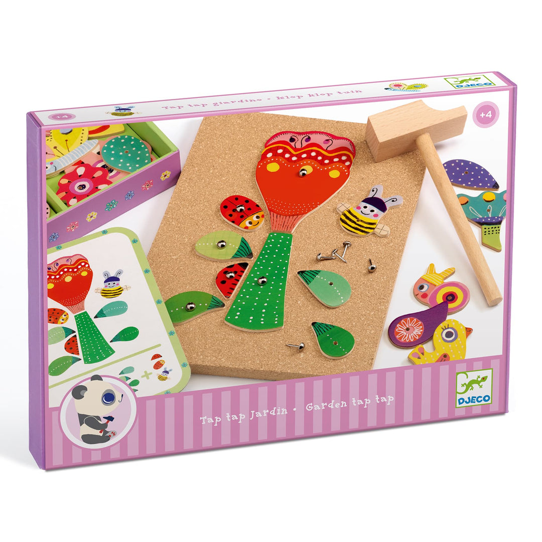 Djeco  Gioco costruzione in legno Tap Tap Giardino – PIPI & PUPU and  friends