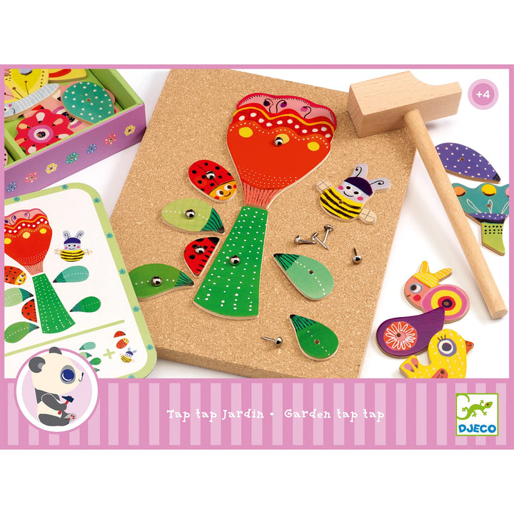 Djeco | Gioco costruzione in legno Tap Tap Giardino