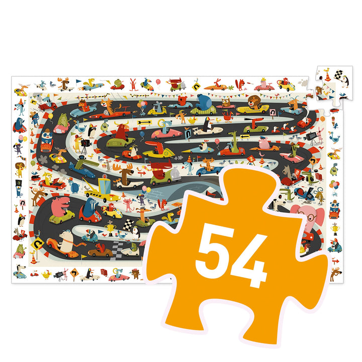 Djeco Puzzle di Osservazione Raduno Automobilistico 54pz DJ07564