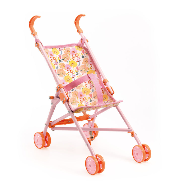 Djeco | Passeggino per bambole 54cm, Flowers