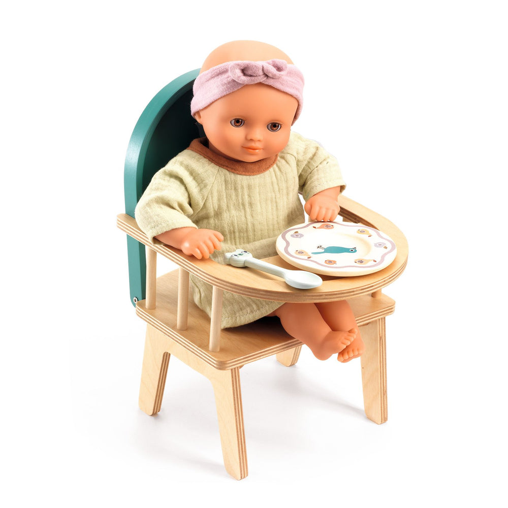 Djeco | Seggiolone per bambole in legno per bambini