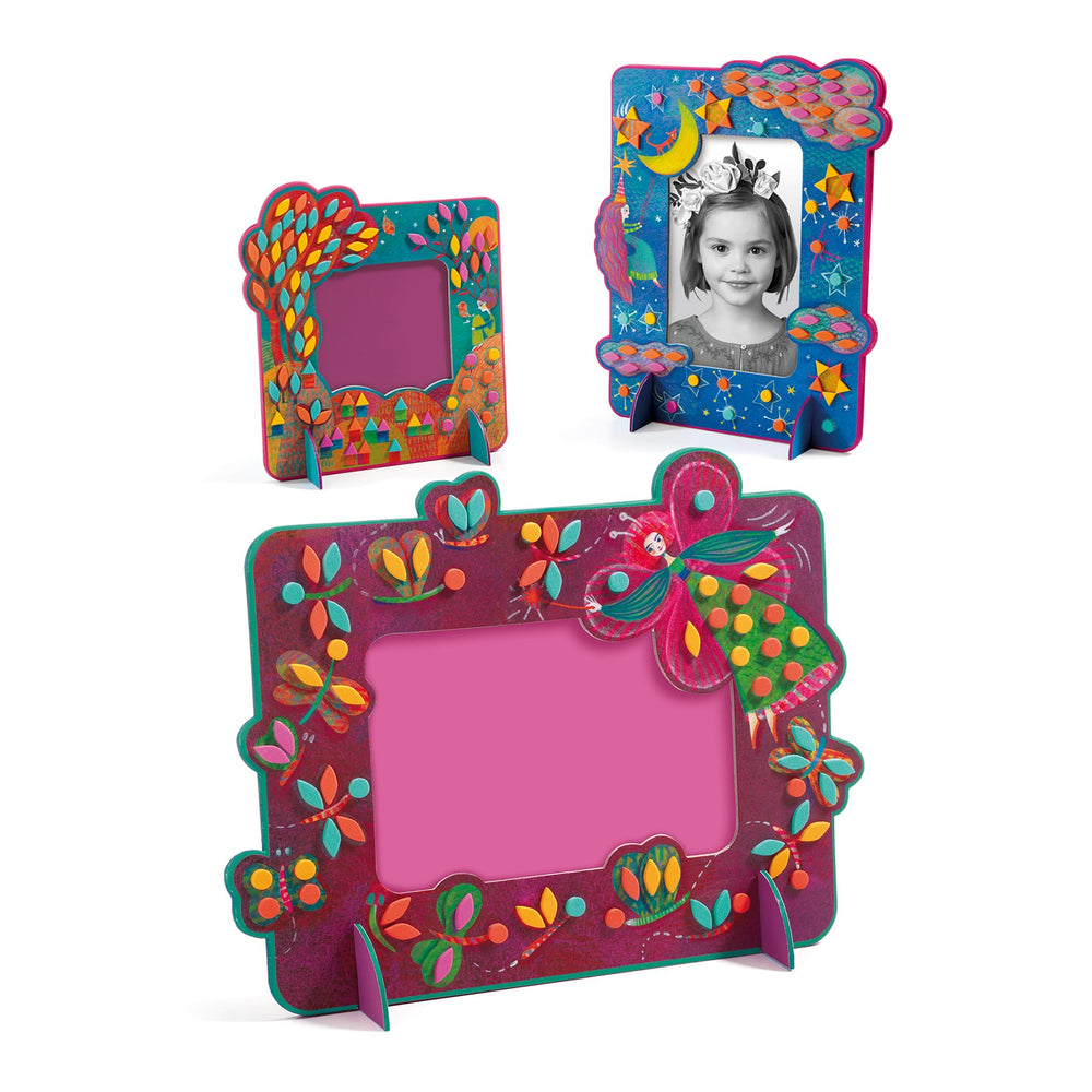 Djeco Crea Cornici Fotografiche, Fiabesco, Kit Fai da Te DJ07904