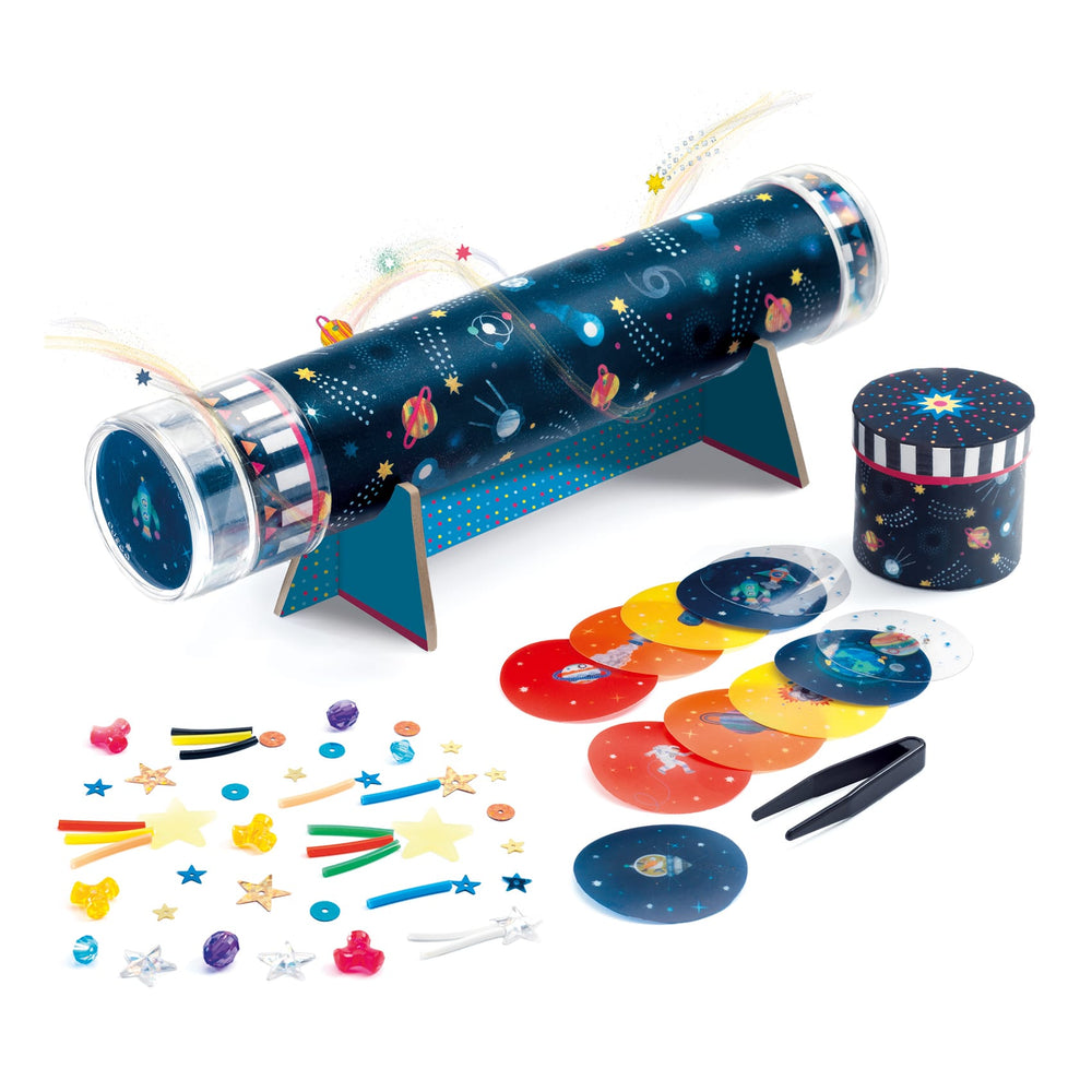 Djeco | Crea Caleidoscopio Spazio, Kit Fai da Te DJ07922