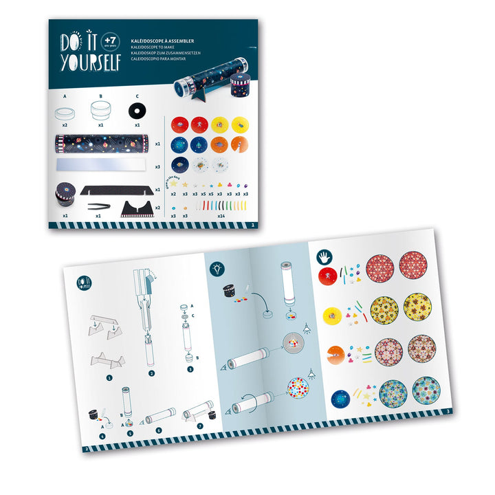 Djeco | Crea Caleidoscopio Spazio, Kit Fai da Te DJ07922