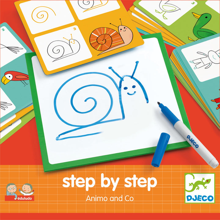Impara a Disegnare Animali Step by Step Animal & Co. Eduludo | Djeco DJ08319