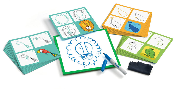 Impara a Disegnare Animali Step by Step Animal & Co. Eduludo | Djeco DJ08319