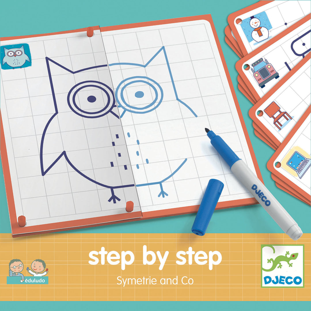 Djeco | Impara a Disegnare Step by Step Symetrie & Co. Eduludo