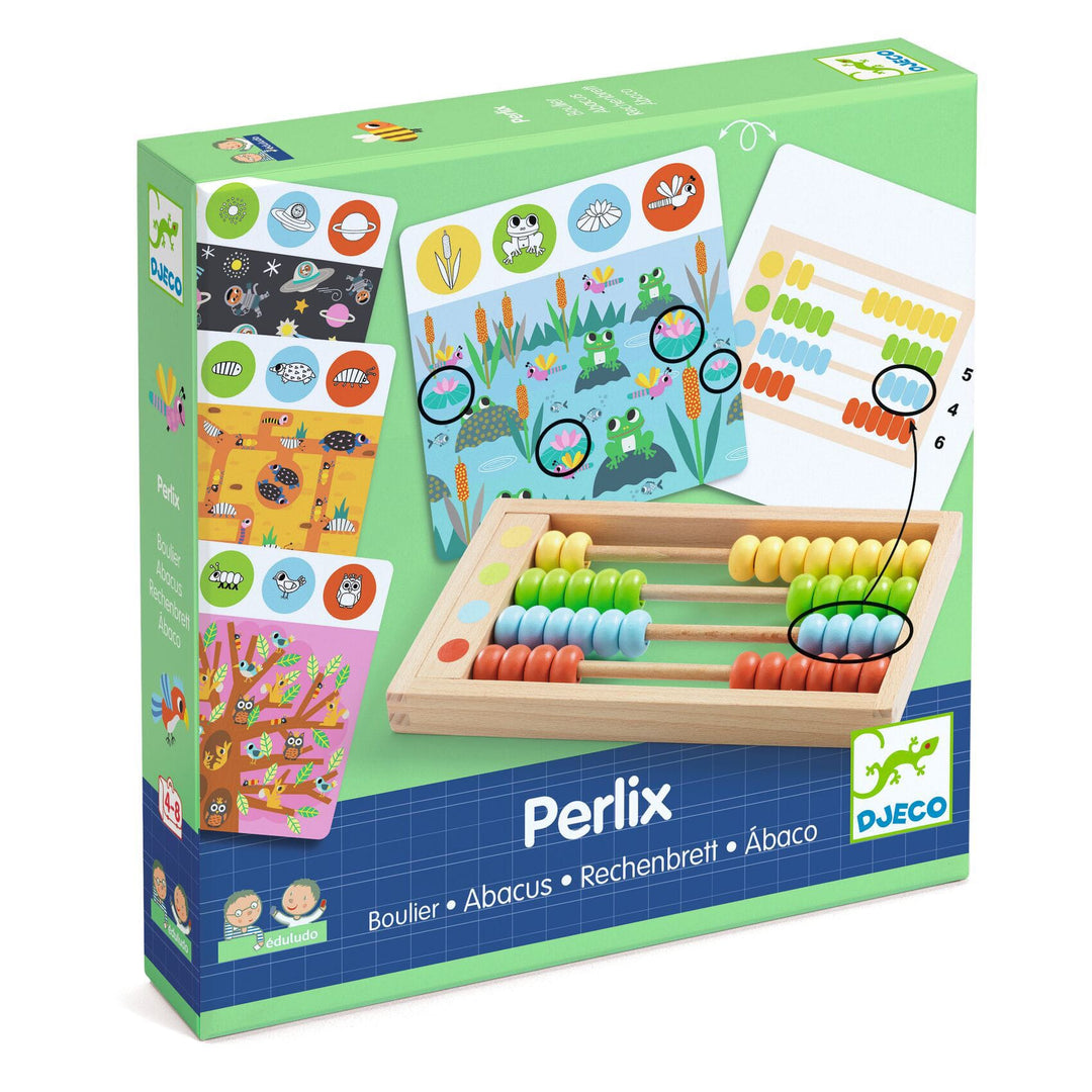 Djeco | Gioco Contare con Abaco, Perlix Eduludo Abacus per Bambini