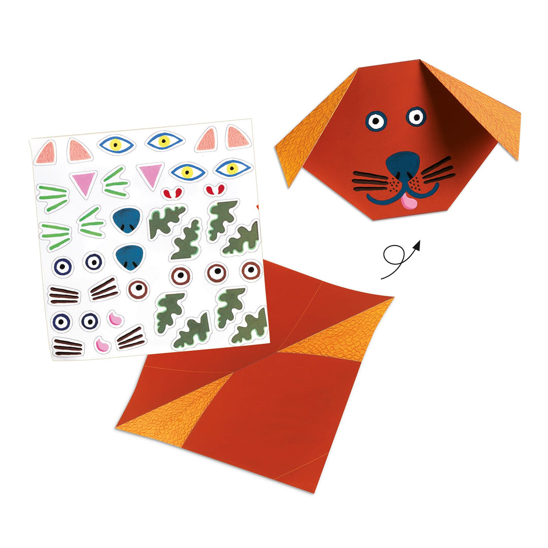 Origami Introduzione per Bambini, Animali Djeco, 4-8 anni | DJ08761