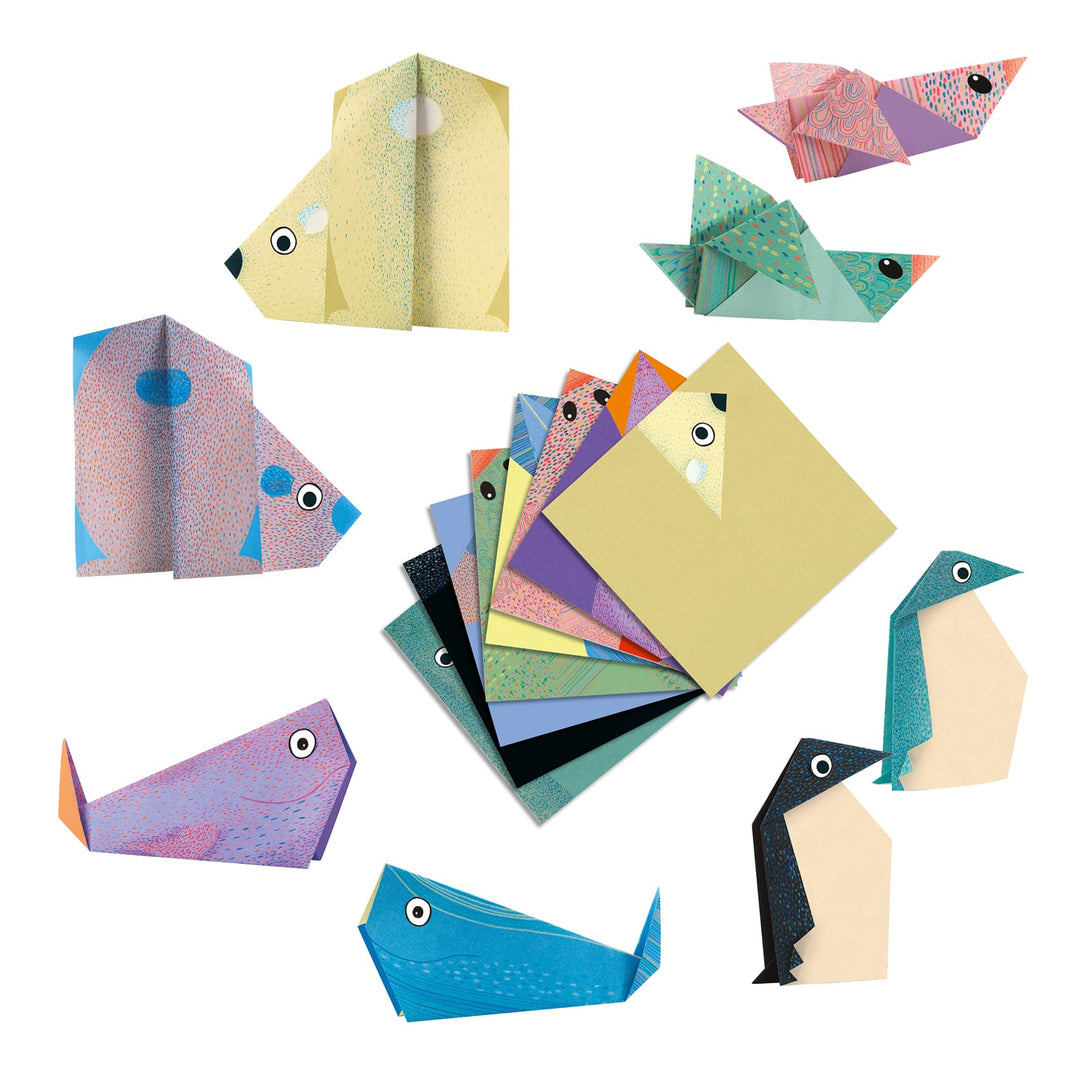 Djeco | Origami per bambini, Animali polari DJ08777