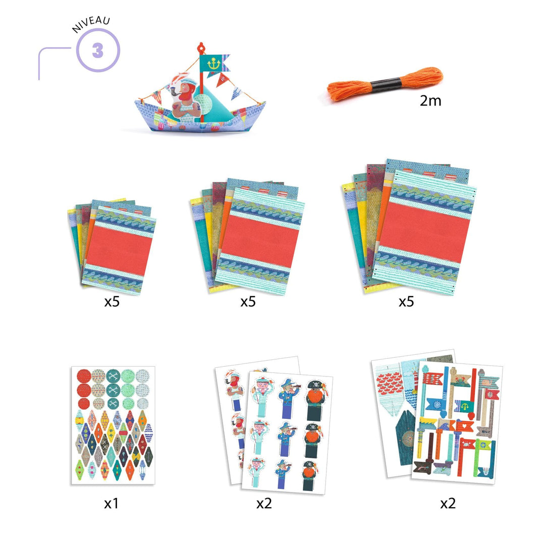 Djeco | Kit per origami Barche galleggianti
