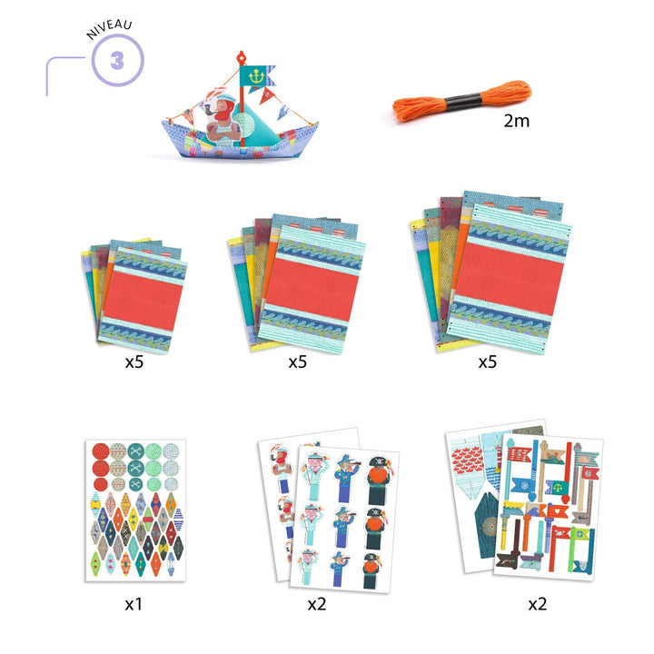Djeco | Kit per origami Barche galleggianti