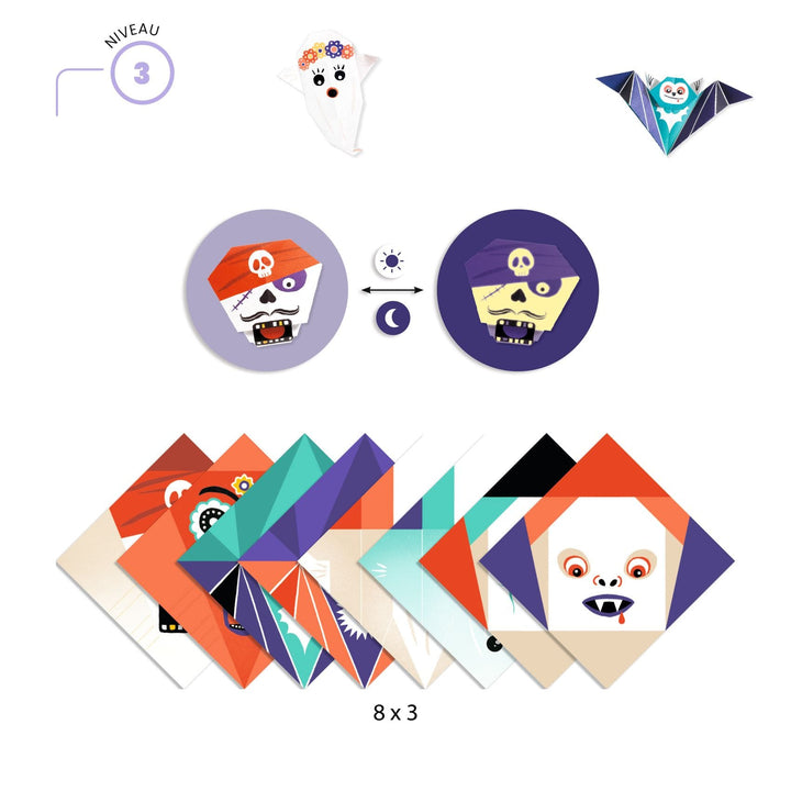 Djeco | Origami per bambini fosforescente, Brividi DJ08780