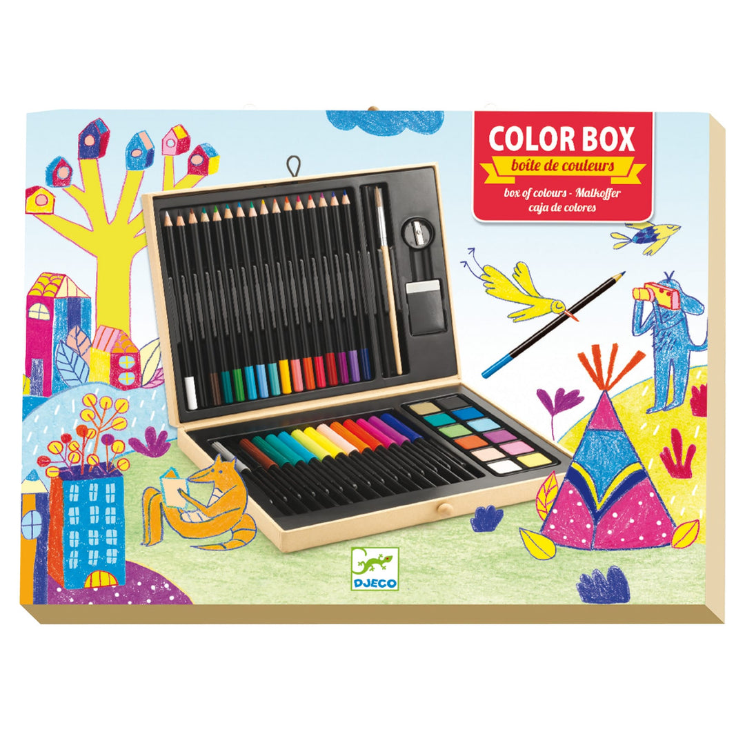 Scatola di Colori con 47 pezzi, Color Box Djeco | DJ08797